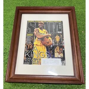 Slam Magazine September 2010 Kobe Bryant Title Issue LA‎ Lakers W/Poster Framed
